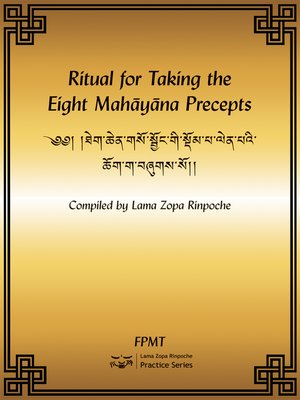 cover image of Ritual for Taking the Eight Mahayana Precepts eBook